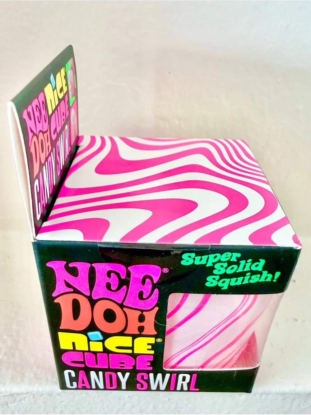 NEW! 100% AUTHENTIC Schylling Needoh NEE DOH Nice Cube CANDY SWIRL - RARE!